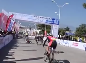 course cycliste termine sprint double sens