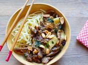 bœuf pousses bambou cacahuètes