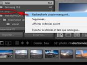 Dossier manquant dans Lightroom