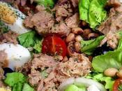Salade cornilles thon oeufs