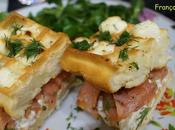 Croques Gaufres Saumon Fumé