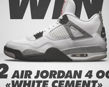 2 paires de Air Jordan 4 OG “White Cement” à gagner