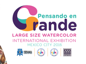 Large Size Watercolor International Exhibition Mexico City 2016