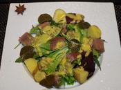 Salade acidulee langue veau