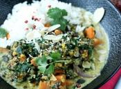 Curry végétarien quinoa lentilles, patate douce