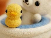 Feutrage l’aiguille, l’art sculpter avec laine