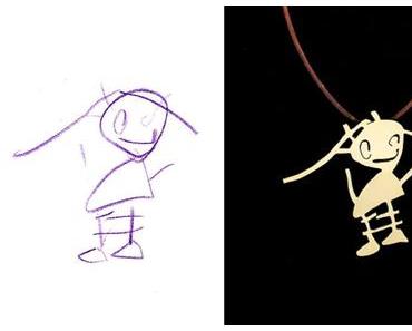Recevez un bijou réalisé à partir d’un dessin de votre enfant