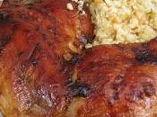 Cuisses poulet laqué miel soya