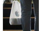 Apple Store sacs plastique avril