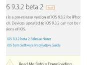 9.3.2 bêta disponible (iPhone, iPad iPod Touch)