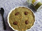 gâteau Moringa avec muesli chocolat-son d'avoine psyllium (diététique, protéiné, sans beurre oeuf, riche fibres)