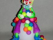Veilleuse avec Clown fluo porcelaine froide