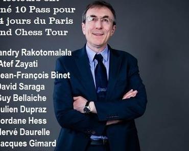 Les 10 Pass gratuits pour le Grand Chess Tour de Paris