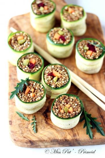 Makis au quinoa bio et courgette