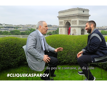 Le champion d'échecs Garry Kasparov interviewé par Mouloud Achour
