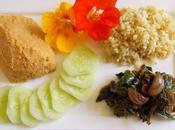 Assiette complète (houmos, kale miso, etc.) (Vegan)