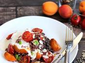 Trio complet lentilles, abricots, tomates sauce yaourt