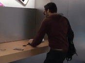 homme saccagé l’Apple Store Dijon avec boule pétanque.