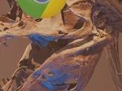 Astuce Google Chrome: tyrannosaure caché derrière Internet!