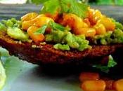Bruschetta avocat maïs