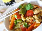 Emincé poulet asiatique gingembre, coriandre petits légumes