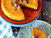 Cheesecake potimarron, croûte quinoa chocolat