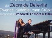 Vendredi mars 19h30 SONJ, solaire Zèbre Belleville Paris