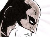 Image profil Batman pinceau l'encre chine