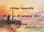 Aquarelle après symposium Avignon .voici colloque Namur
