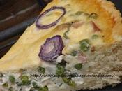 Tarte ricotta,asperges,petits pois