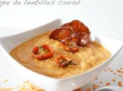 Soupe purée lentilles corail cumin