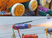 Pathum Thani, fusées horizontales festival Thai-Mon (reportage)