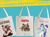 Retour sacs Pika avec mangas Fairy Tail, L’Attaque Titans Maison Soleil