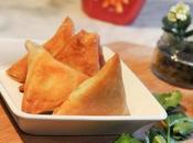 Samosas crevette, menthe fromage chèvre frais