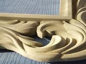 machine haute précision pour sculpte d’un cadre bois: processus vous tiendra collé l’écran