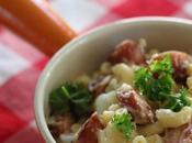 Macaronis fromage, choufleur saucisses fumées Johnsonville