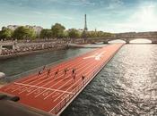Paris, piste d’athlétisme flottante sera installée Seine juin
