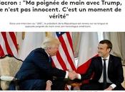 poignée main Macron-Trump