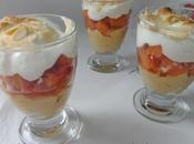 Verrines nectarines meringuées crème vanillée