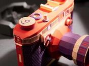 Avec papier, artiste coréen reproduit appareils photo vintage.