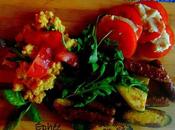 Polenta, légumes saucisses