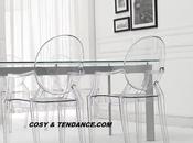 chaise transparente pour déco élégante, design tendance