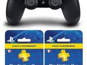 Plan Manette DualShock Noire Abonnement PlayStation Plus mois 89.99€