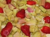 Tarte rhubarbe fraises