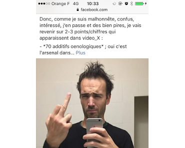 Un verre de pesticides ? non, juste un doigt.