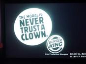 Burger King trolle clown McDonald’s pendant projection