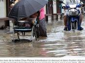 Menaces d'inondations Ayutthaya, Bangkok provinces avoisinantes