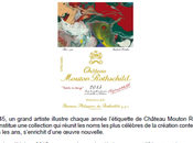 Château Mouton Rothschild 2015 nouvelle étiquette, signature