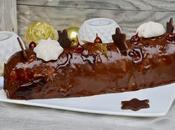 Bûche chocolat noisettes