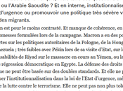 Human Rights Watch fRance, droits humains géométrie (très) variables